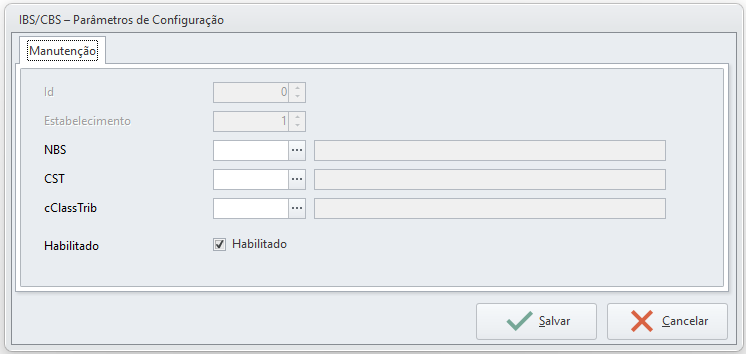 Parâmetros IBS CBS CTe